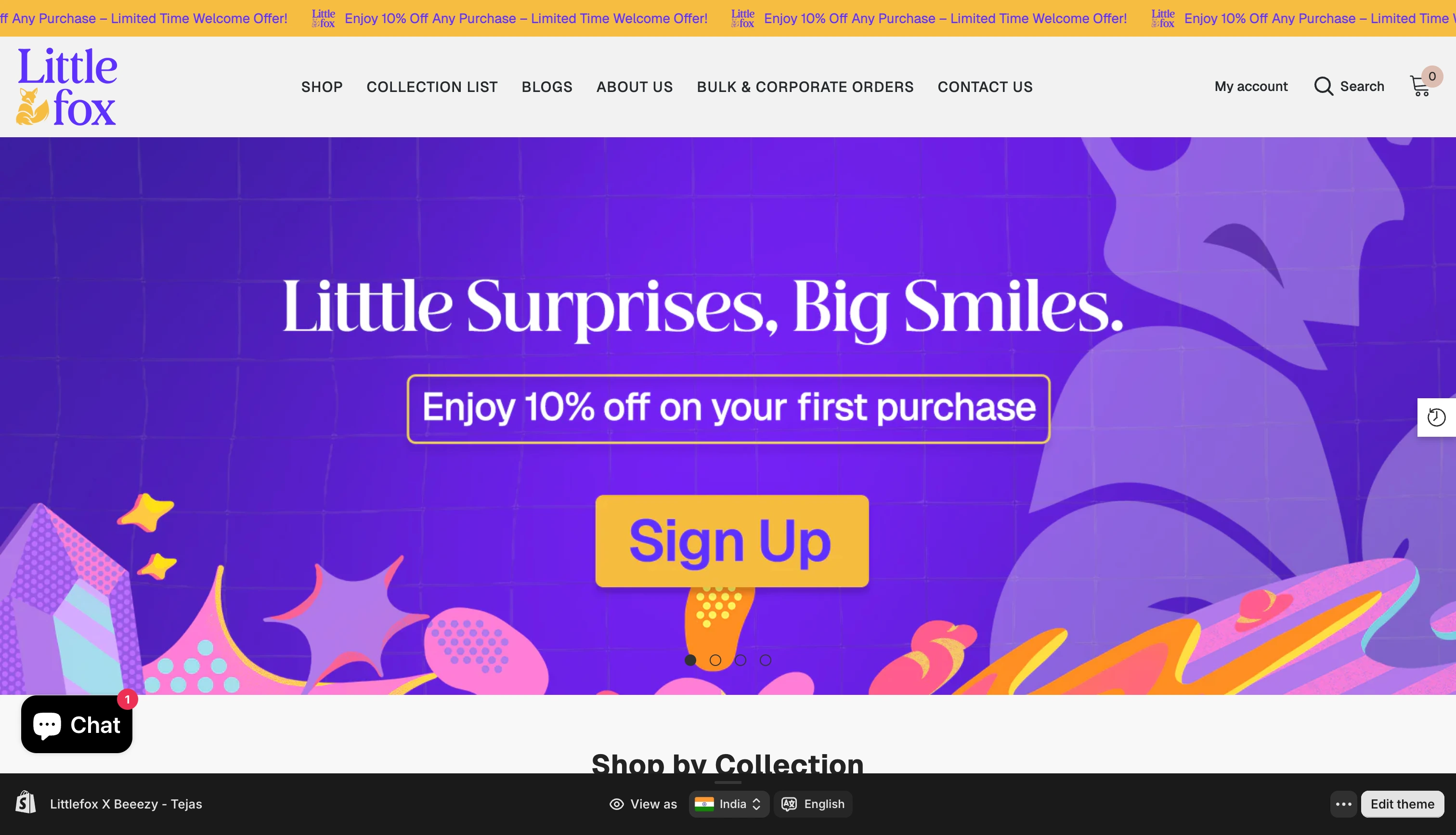 Little Fox - Custom Shopify Theme for Kids Brand