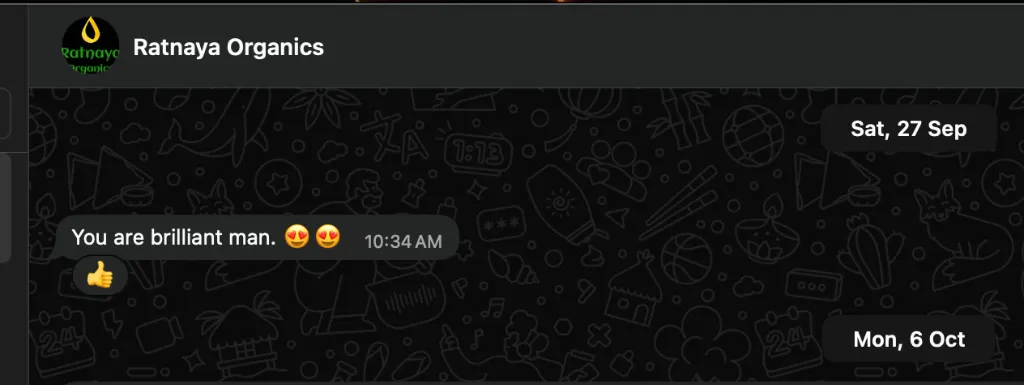 Client Feedback from Arvind Kumar