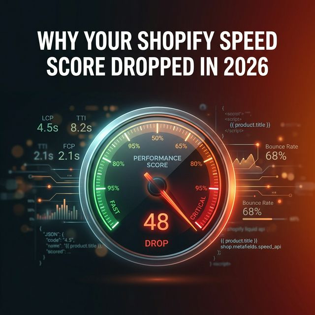 Why Your Shopify Speed Score Dropped in 2026