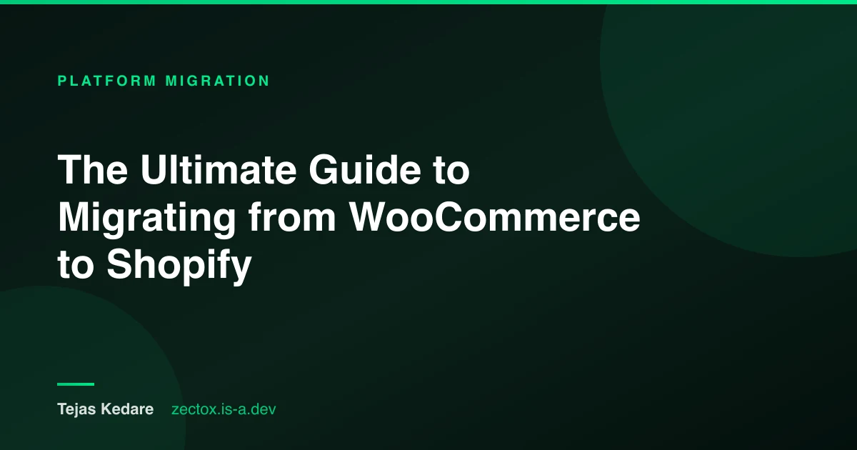 WooCommerce to Shopify Migration Expert Services